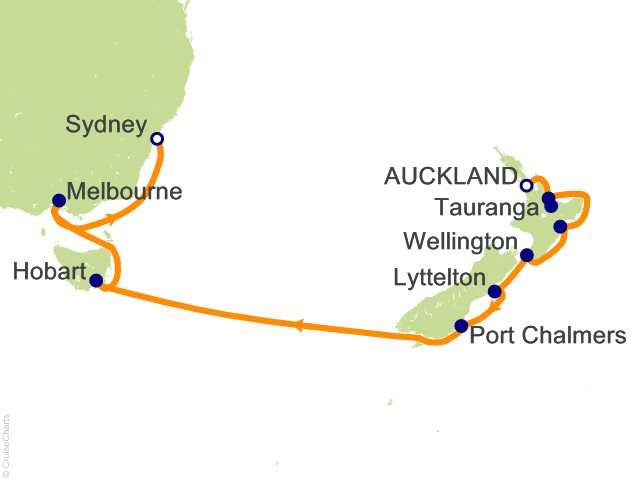 14 Night Australia and New Zealand Cruise from Auckland