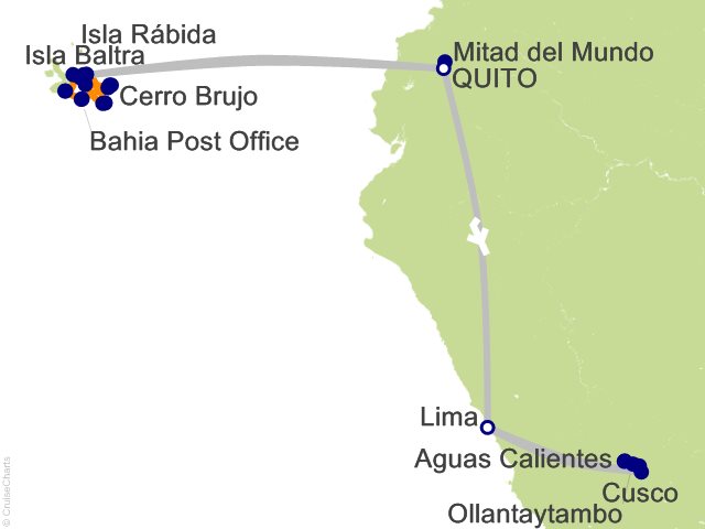 16 Night Galapagos Southern Loop and Machu Picchu Cruise and Land Tour