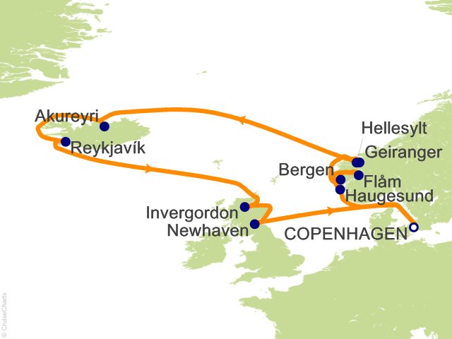 14 Night Iceland And Norway From Copenhagen Cruise On Norwegian Getaway