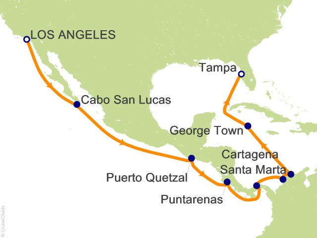 15 Night Panama Canal from Los Angeles (San Pedro) Cruise from Los Angeles