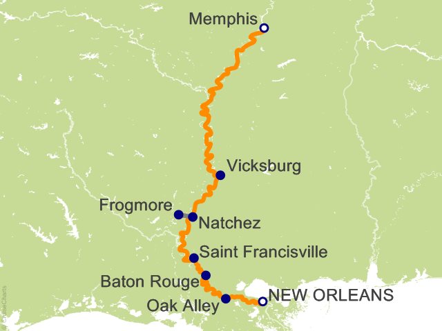 7 Night Lower Mississippi River Cruise from New Orleans