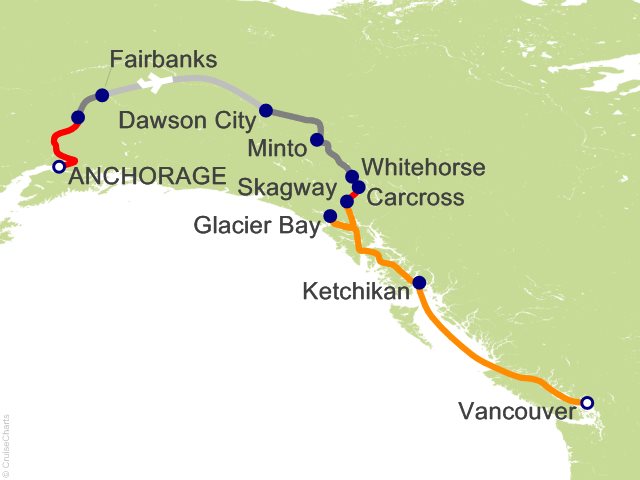 11 Night Yukon+Denali - Tour Y5L from Anchorage