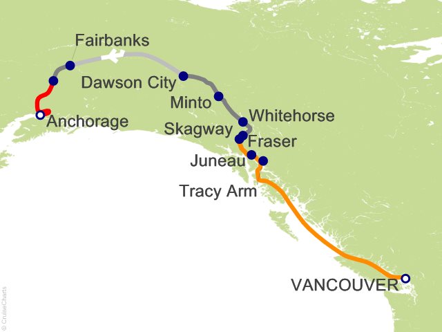 13 Night Yukon+Denali - Tour Y3C from Vancouver