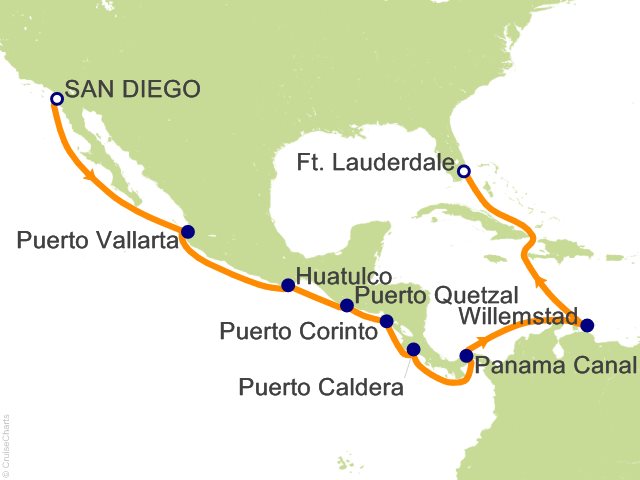 15 Night Panama Canal Cruise from San Diego
