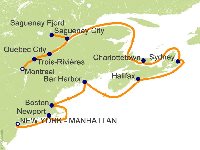 11 Night Canada and New England Cruise from New York