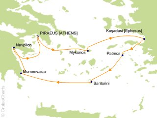 7 Night Treasures of the Greek Isles Cruise from Athens (Port of Piraeus)