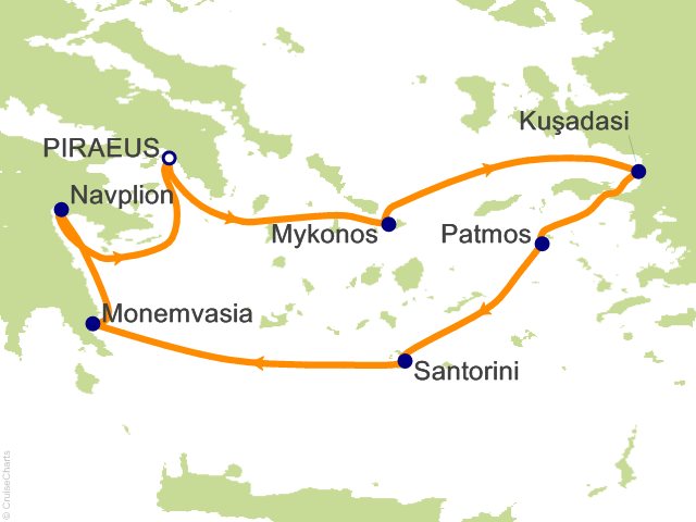 7 Night Treasures of the Greek Isles Cruise