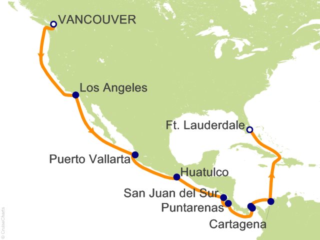 cruise panama canal to vancouver