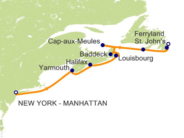 9 Night Northeast United States and Atlantic Canada   Exploring Canadian Maritimes (Northbound) Cruise from New York