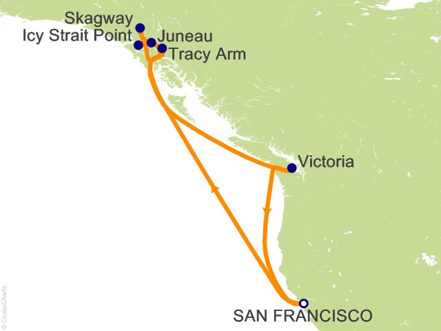 10 Night Alaska from San Francisco Cruise
