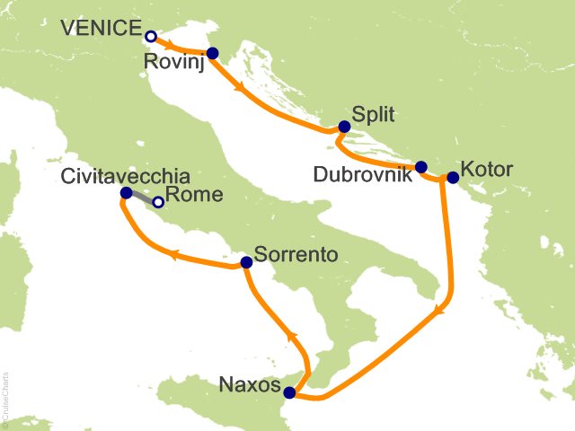 12 Night Vatican and Croatian Coastlines Cruise Tour Cruise and Land Tour
