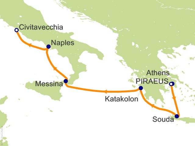 7 Night Journey to Antiquities Cruise from Athens (Port of Piraeus)