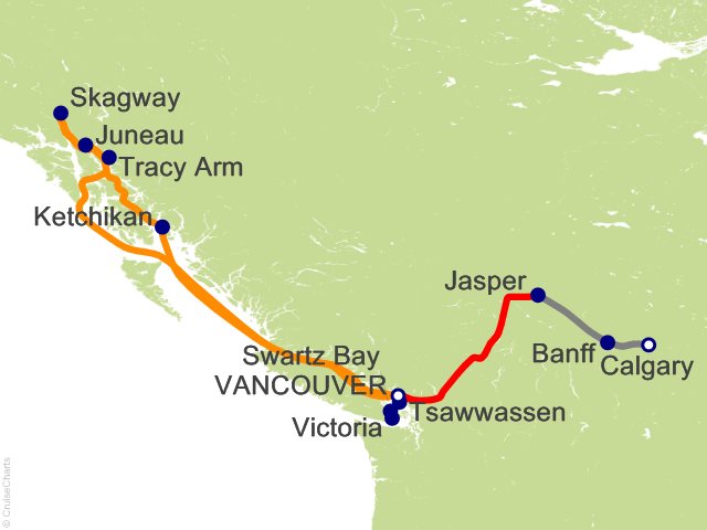 13 Night Mountain Resort Experience Cruisetour 2CA (Post Cruise) Cruise and Land Tour from Vancouver