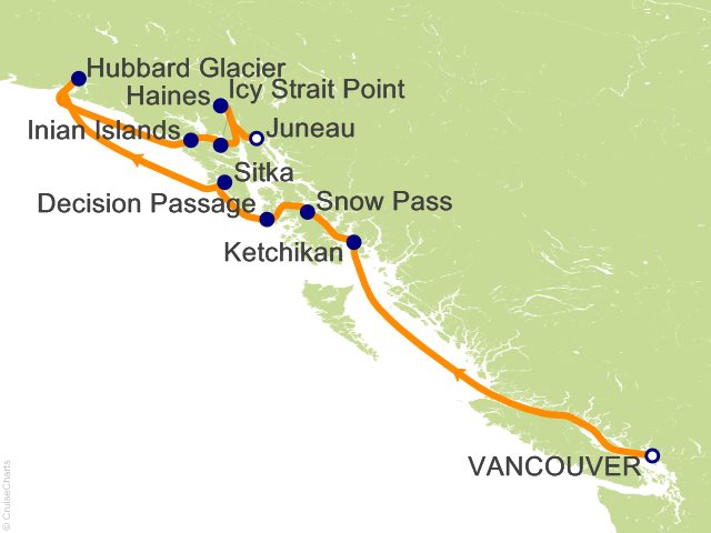 7 Night Glaciers and Alaska Inside Passage Cruise
