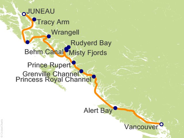 7 Night Alaska Fjords and Canadian Inside Passage Cruise