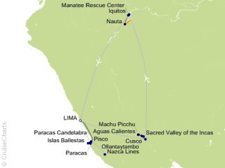 12 Night From the Inca Empire to the Peruvian Amazon with the Nazca Lines Cruise and Land Tour from Lima
