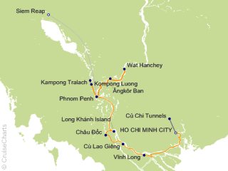 12 Night Fascinating Vietnam  Cambodia and the Mekong River (Northbound) from Ho Chi Minh City (Formerly Saigon) from Ho Chi Minh City (Formerly Saigon)