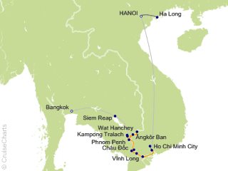 18 Night Fascinating Vietnam  Cambodia and the Mekong River with Hanoi  Ha Long Bay and Bangkok (Northbound) from Hanoi from Hanoi