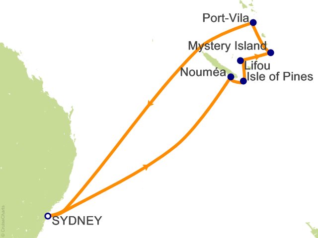 cruise from sydney to pacific islands