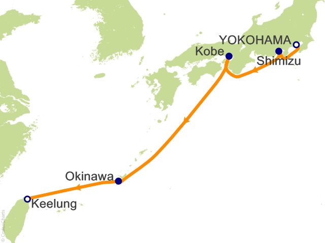 5 Night Honshu and Okinawa from Tokyo Cruise on Diamond Princess from ...