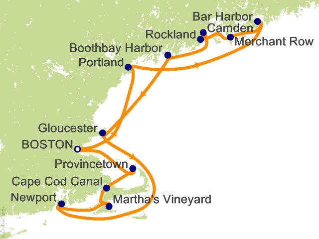 10 Night Grand New England Cruise from Boston