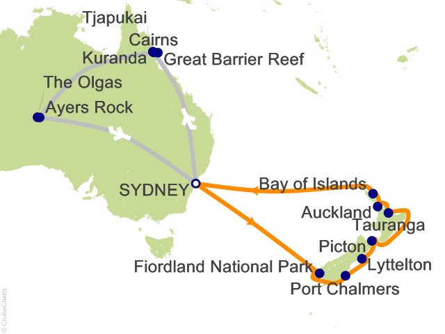 19 Night Australian Outback Tour 3A Cruise and Land Tour