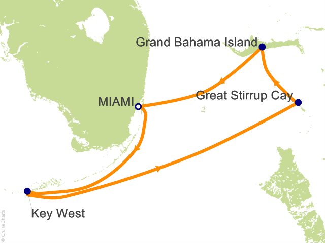 4 Night Bahamas and Key West from Miami Cruise from Miami