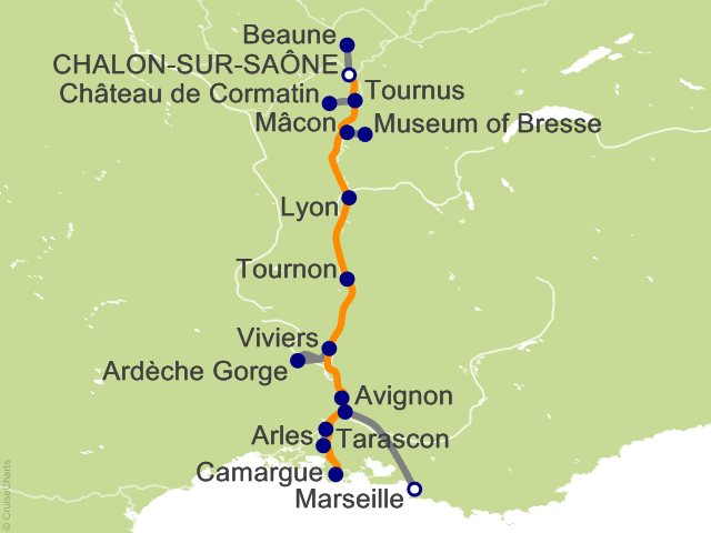 12 Night South of France Cruise on Scenic Sapphire from Chalon-sur ...