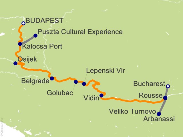 8 Night Enchantment of Eastern Europe Cruise and Land Tour from Budapest