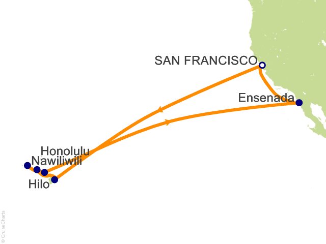 15 Night Hawaiian Islands Cruise from San Francisco