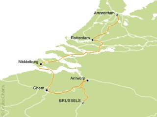 7 Night Amsterdam and Brussels Bound Cruise from Brussels
