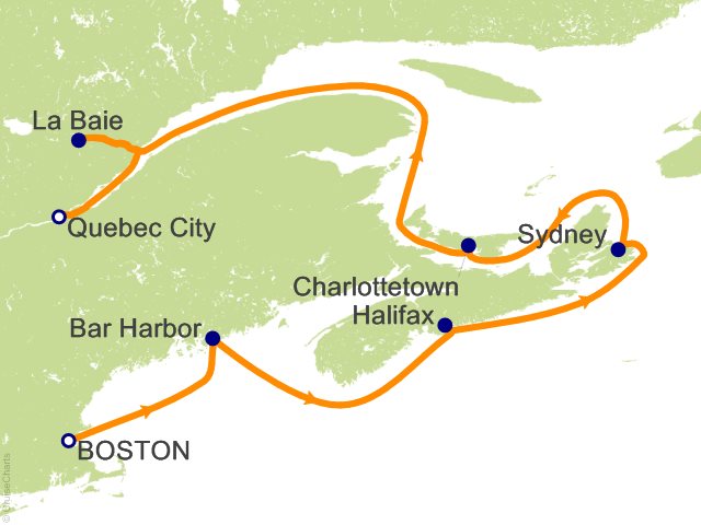 cruises from boston to canada