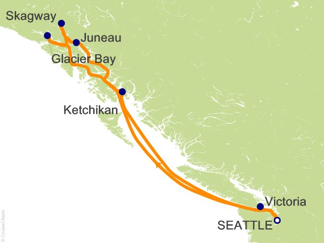 7 Night Glacier Bay Cruise from Seattle