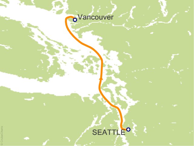 1 Night Pacific Coastal Cruise from Seattle