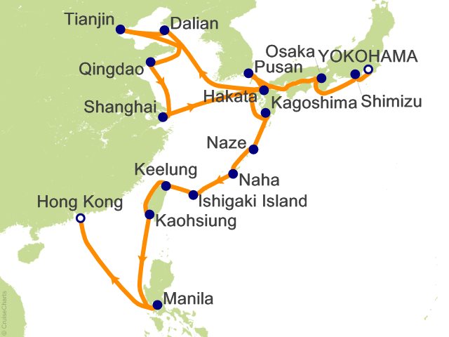 27 Night Japan China and Taiwan Collectors Voyage Cruise on Westerdam ...