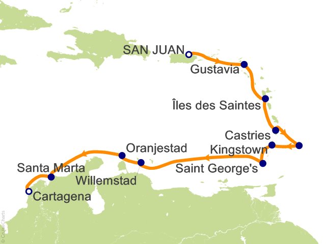 12 Night San Juan to Cartagena Cruise