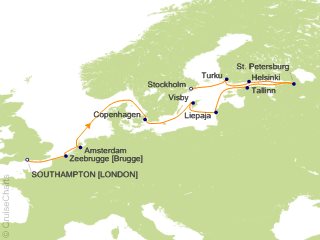 12 Night London (Southampton) to Stockholm Cruise from Southampton