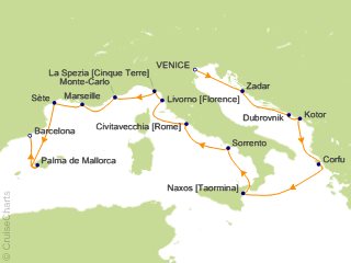 15 Night Venice to Barcelona Cruise from Venice