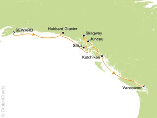 7 Night Seward to Vancouver Cruise from Anchorage