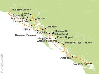 14 Night Glacier Bay  Fjords and Canadian Inside Passage Cruise from Vancouver