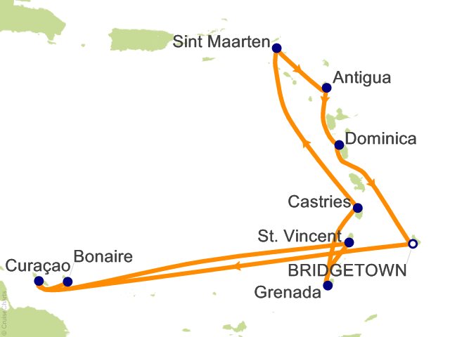 14 Night Caribbean Cruise from Bridgetown