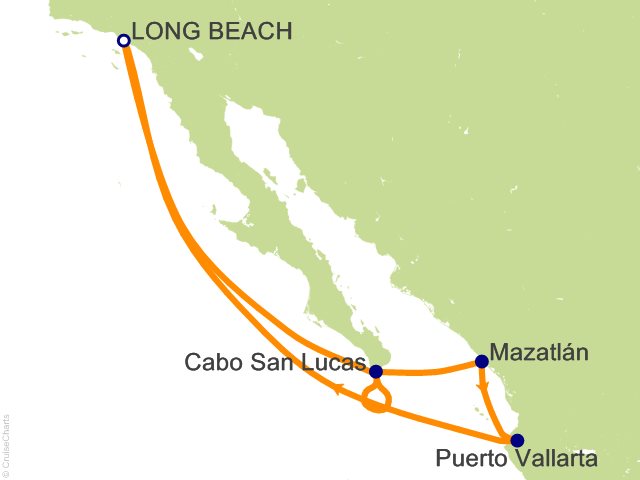 7 day mexican riviera cruise from los angeles