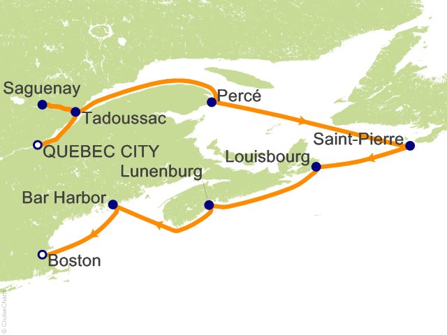 10 Night Discovery of the St. Lawrence Cruise from Quebec City