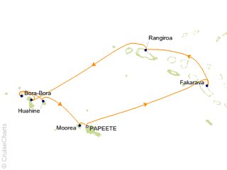 10 Night Tahiti and the Tuamotu Islands Cruise from Papeete