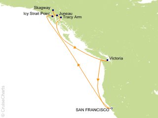 10 Night Alaska from San Francisco Cruise from San Francisco