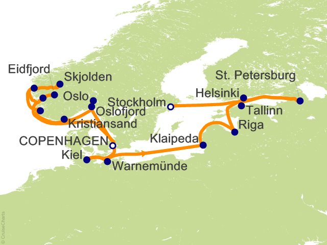 17 Night Viking Sagas and Jewels of the Baltic Cruise