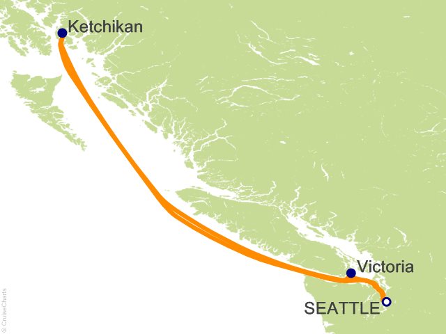 5 Night Alaska Round trip Seattle   Ketchikan and Victoria Cruise