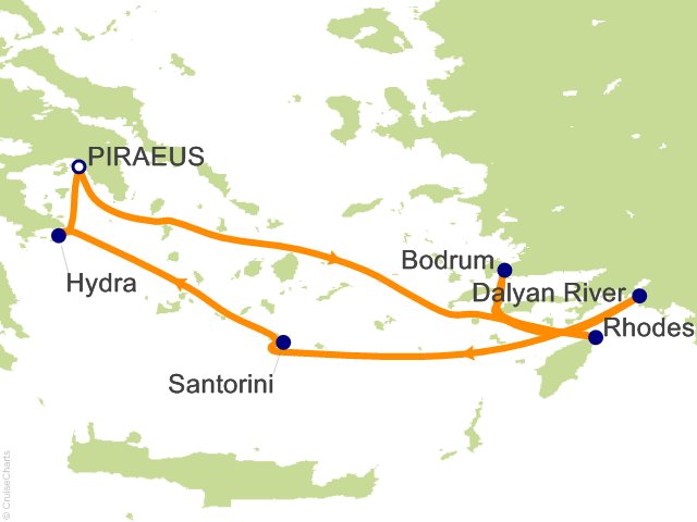 7 Night Southern Cyclades Cruise from Athens (Port of Piraeus)