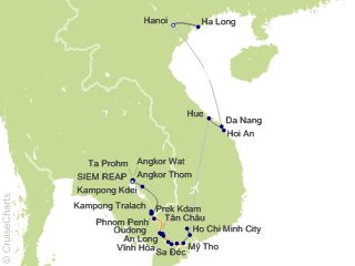 20 Night Grand Tour of Vietnam and Cambodia Cruise and Land Tour from Siem Reap