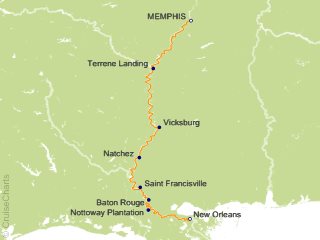 8 Night Memphis to New Orleans Cruise and Land Tour from Memphis